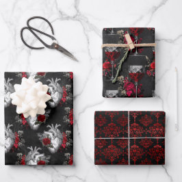 バンパイアパターン ラッピングペーパーシート