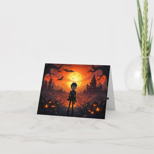 バンパイアパンプキンアンドハロウィーン カード (正面)