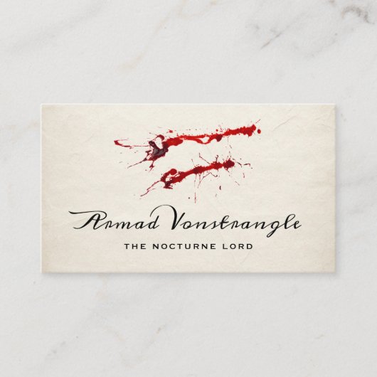 バンパイアファンブラッドハロウィーン 名刺 (正面)