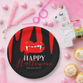 バンパイアブルームリップハロウィーン誕生日パーティー ペーパープレート (パーティー)