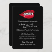 バンパイアマウスハローウィンパーティ招待状 招待状 (正面/裏面)