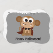 バンパイアモンキーハローウィンパーティ招待状 招待状 (正面/裏面)