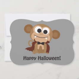 バンパイアモンキーハローウィンパーティ招待状 招待状