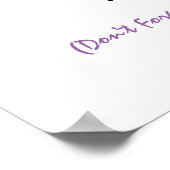 バンパイアリップゴシックハローウィンパーティウェルカムサイン ポスター (角)