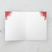 バンパイアレッドグリッターリップ&ファンスハロウィーン シーズンカード (内部)