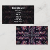 バンパイア万華鏡のように千変万化するパターンゴシック 名刺 (正面/裏面)