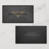 バンパイア不気味こうもりハロウィンビジネスカード 名刺 (正面/裏面)