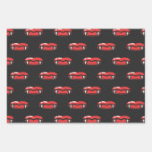 バンパイア不気味血ファンズティースハロウィーンギフト ラッピングペーパーシート (正面)