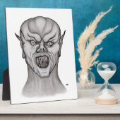 バンパイア白黒デザイン フォトプラーク (側面)