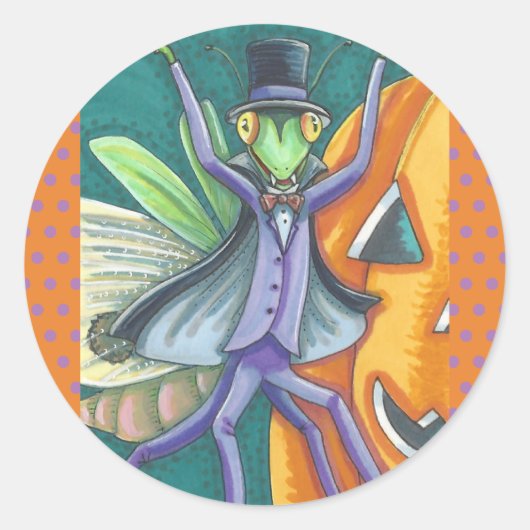 バンパイア祈ズMANTIS BUG STICKERS SHEET Round ラウンドシール (正面)