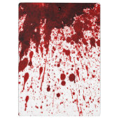 バンパイア血滴下モノグラムイニシャルクリップボード クリップボード (裏面)