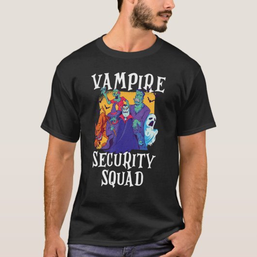バンパイア警備隊簡単ハロウィーンの衣装 Tシャツ (正面)