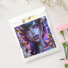 バンパイア金ゴールドの目と歯ハロウィーン フェイバーバッグ