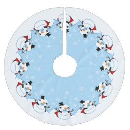 バンパイア雪だるま ブラッシュドポリエステルツリースカート