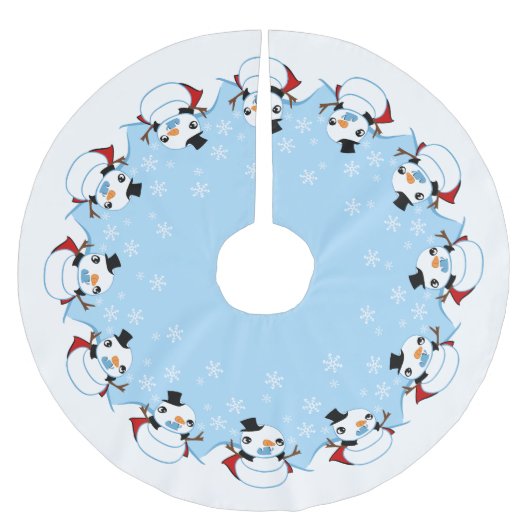 バンパイア雪だるま ブラッシュドポリエステルツリースカート (正面)