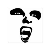 バンパイア顔ファンスホラーゴシック ラバースタンプ (インプリント)