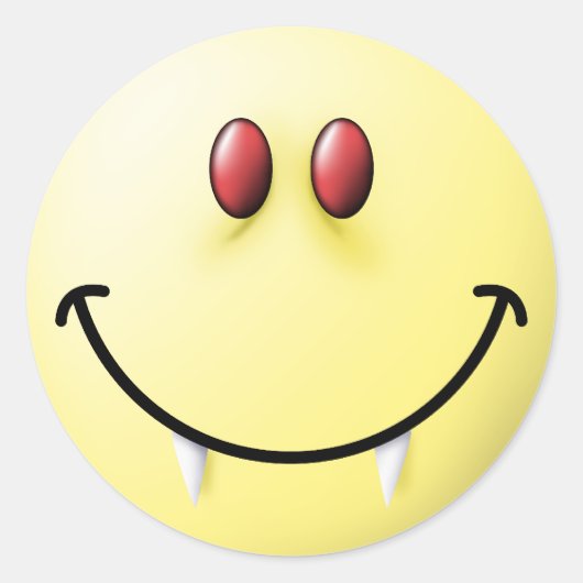 バンパイア顔 ラウンドシール (正面)