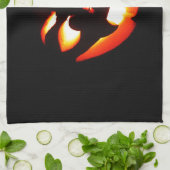 バンパイア・ジャック・オランタン キッチンタオル (折り畳み)