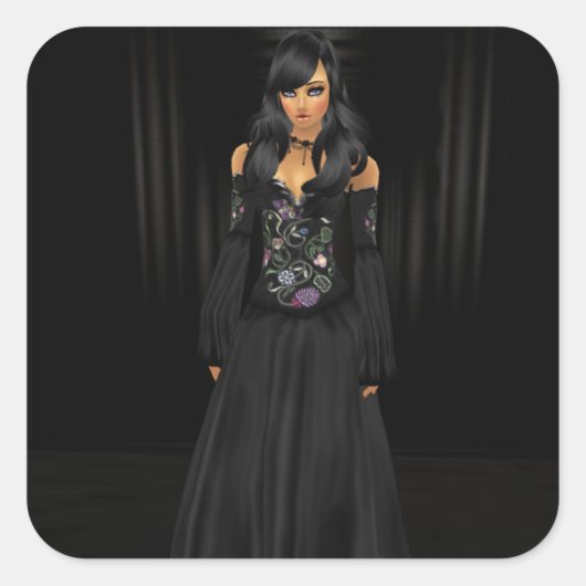 バンパイア・ステッカー スクエアシール (正面)