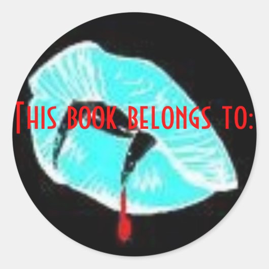 バンパイア・ファンズ本のステッカー ラウンドシール (正面)