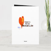 バンパイア「首で私を捕まえた」ハロウィンカード カード (裏面)