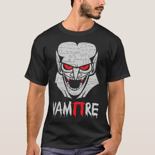 バンパイハロウィーンおもしろい衣装Math Science Te Tシャツ (正面)