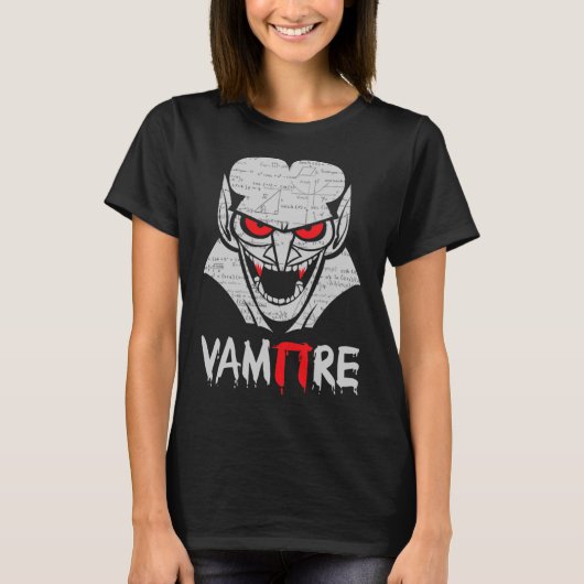 バンパイハロウィーンおもしろい衣装Math Science Te Tシャツ (正面)