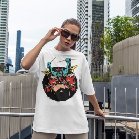 バンパイレドラムプレーヤーミュージシャン Tシャツ