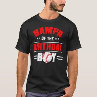 バンパオブ誕生日ボーイベースボールテーマファミリーBd Tシャツ