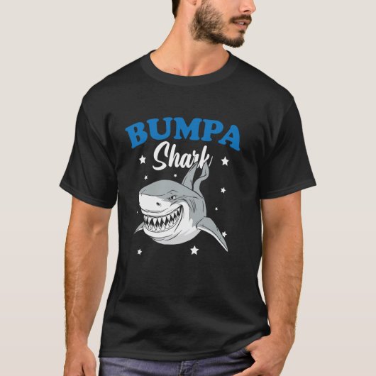 バンパシャークレックス面白い海の魚捕食者おじいちゃん Tシャツ (正面)