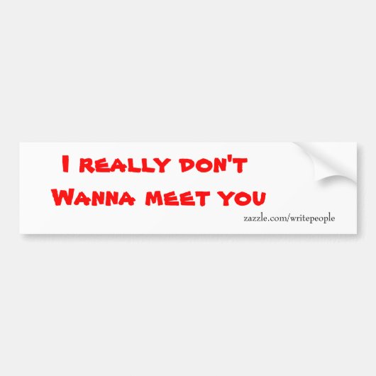 バンパーおもしろいステッカー バンパーステッカー (正面)