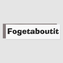 バンパーおもしろいステッカーFOGETABOUTTIT