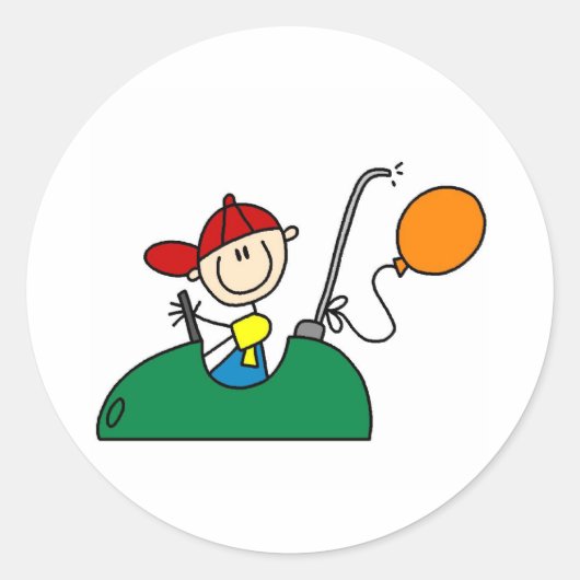 バンパーカーのシール ラウンドシール (正面)