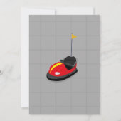 バンパーカーズの誕生日招待状 フェアグラウンド フェア 招待状 (裏面)