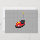 バンパーカーズ誕生日招待状フェアグラウンドフォト 招待状 (裏面)