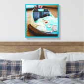 バンパーカー遊園地のキャンバス キャンバスプリント (インサイチュ (寝室))