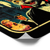 バンパーキャットハロウィンおもしろいの夜 ポスター (角)