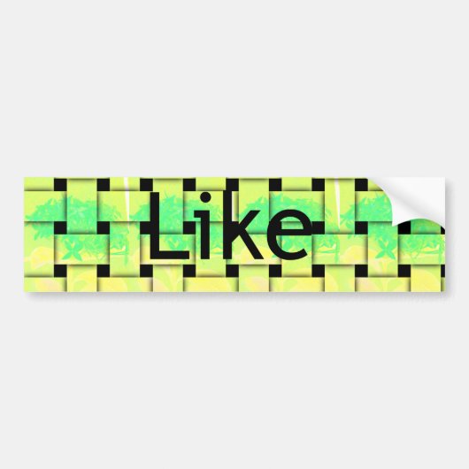 バンパーシールテンプレートカーバンパーシール バンパーステッカー (正面)