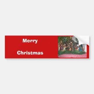 バンパーステッカーかクリスマスまたは出生 バンパーステッカー
