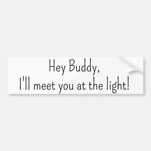 バンパーステッカーが明かりでお会い! バンパーステッカー (正面)