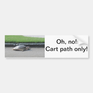 バンパーステッカーのゴルフカート、おもしろいなゴルファーの車 バンパーステッカー