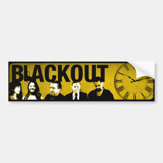 バンパーステッカーのテンプレート バンパーステッカー (正面)