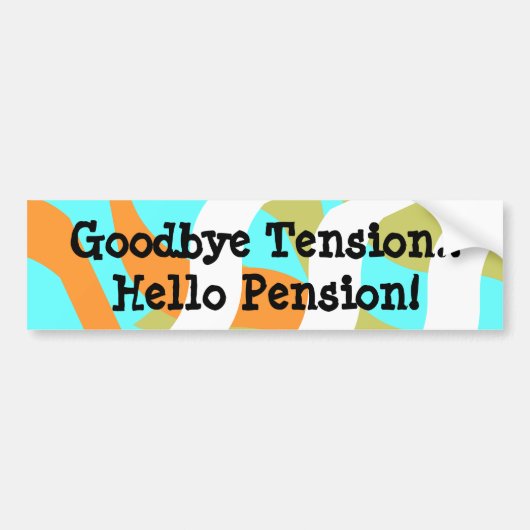 バンパーステッカーのヴィンテージのRVingのユーモアの粋氷船のおもしろい バンパーステッカー (正面)