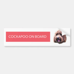 バンパーステッカーの上のCockapoo バンパーステッカー