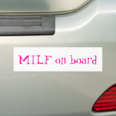 バンパーステッカーの上のMiLf バンパーステッカー (車上)