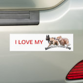 バンパーステッカーのaidog バンパーステッカー (車上)
