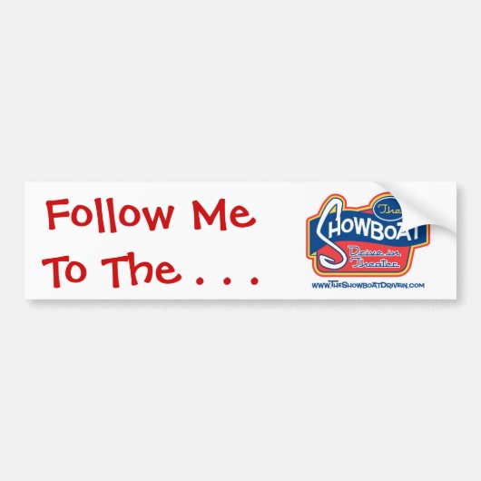 バンパーステッカーのShowboatドライブ バンパーステッカー (正面)