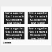 バンパーステッカーは私を尾行しない 長方形シール (シート)