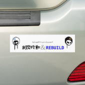 バンパーステッカーを破壊して下さい及び再建して下さい バンパーステッカー (車上)