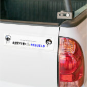 バンパーステッカーを破壊して下さい及び再建して下さい バンパーステッカー (トラック上)